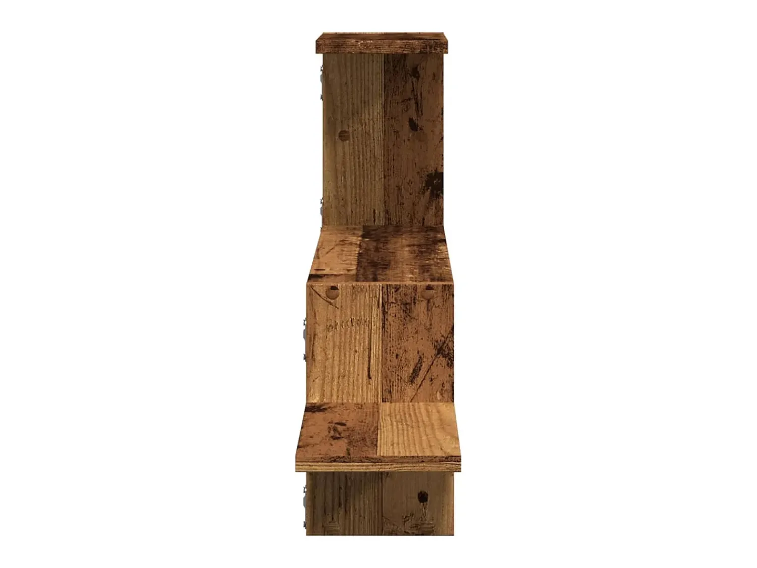 Prateleira*vidaxl Prateleira parede 104x15x49 cm derivados madeira madeira velha Castanho