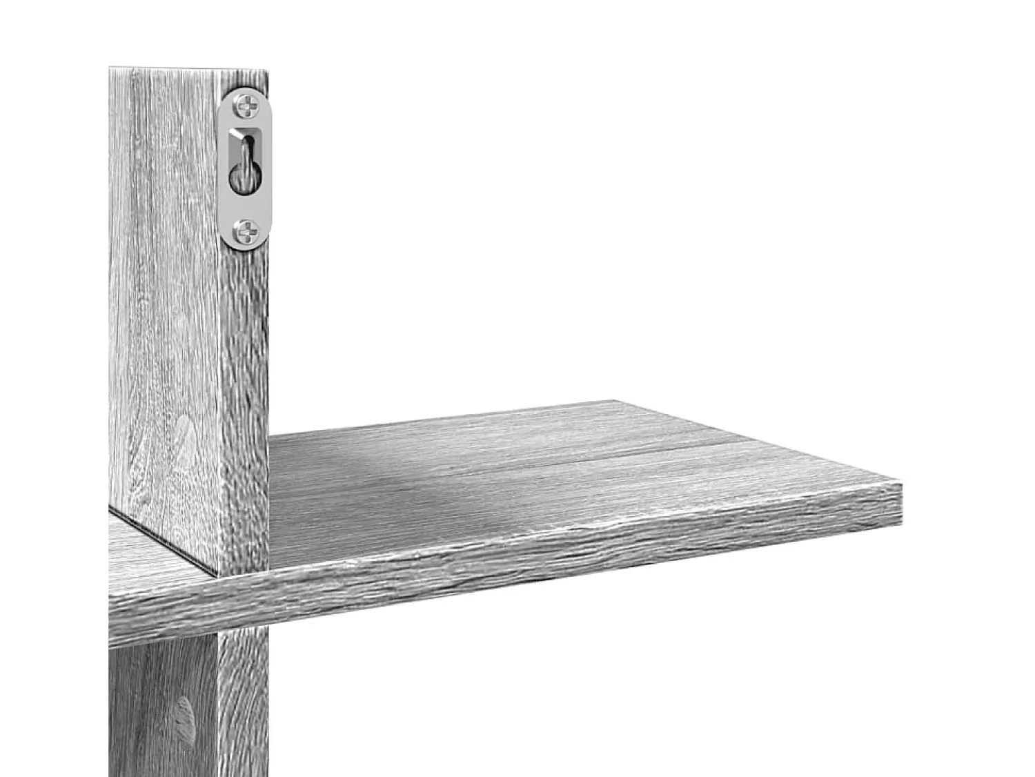 Prateleira*vidaxl Prateleira parede 124,5x18x60,5 cm deriv. madeira cinza sonoma Cinzento