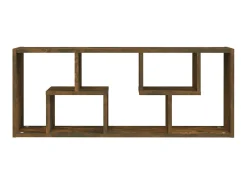 Prateleira parede 36x16x90 cm derivados madeira carvalho fumado PT825487^ Prateleira