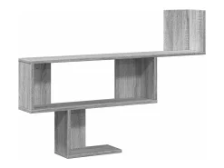 Prateleira|vidaxl Prateleira parede 100x15x70 cm deriv. de madeira cinza sonoma Cinzento