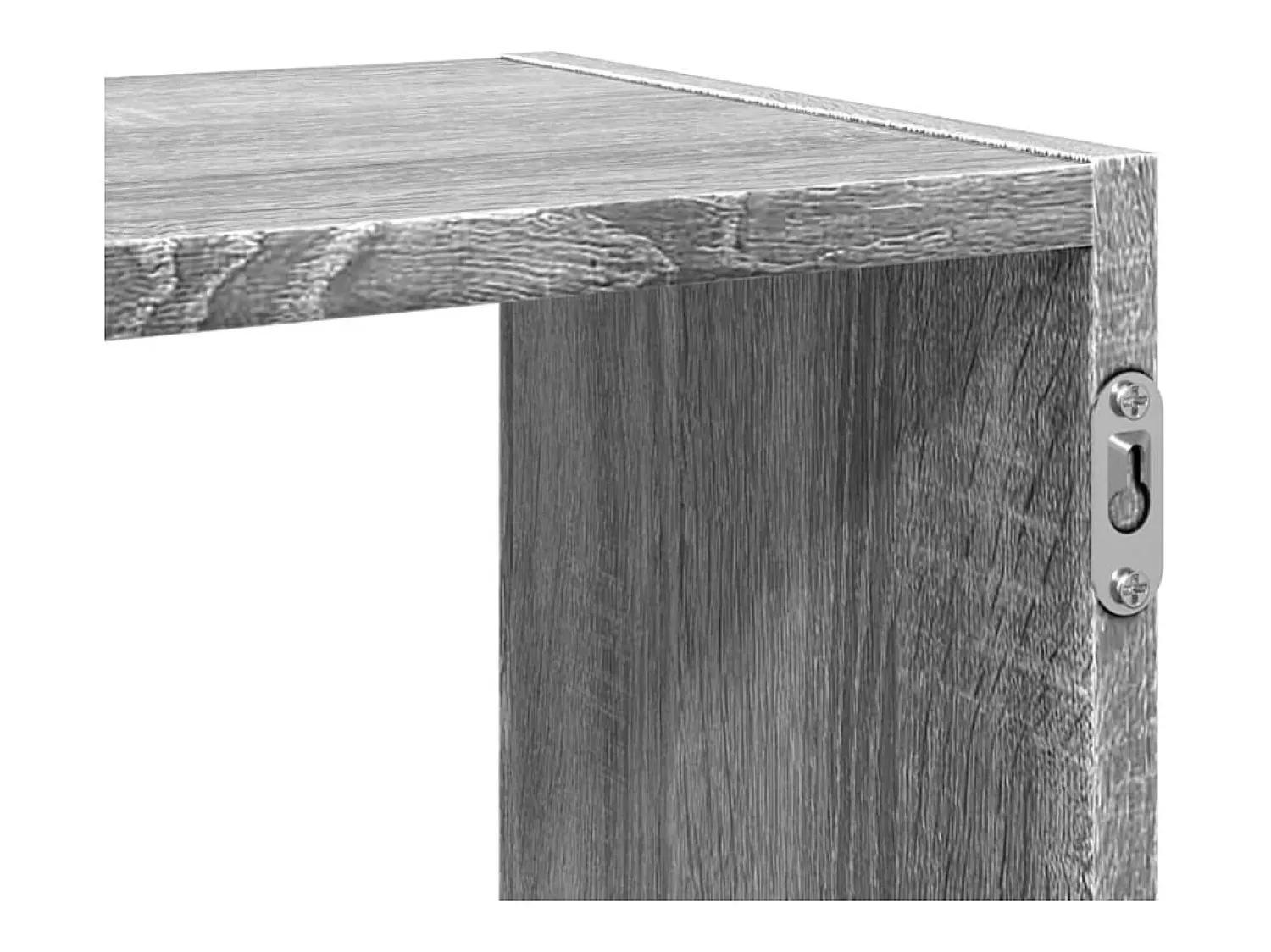 vidaxl Prateleira parede 100x25x50 cm deriv. de madeira cinza sonoma^ Prateleira