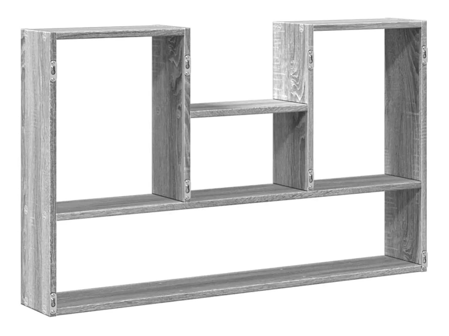 vidaxl Prateleira parede 99x15x60 cm derivados madeira cinzento sonoma^ Prateleira