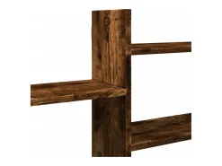 vidaxl Prateleira parede 167,5x18x68 cm deriv. madeira carvalho fumado^ Prateleira