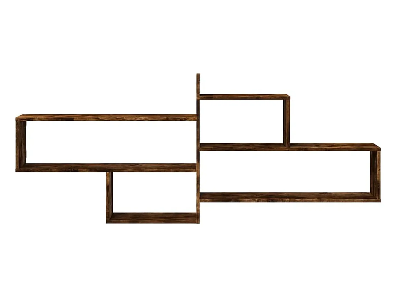 vidaxl Prateleira parede 167,5x18x68 cm deriv. madeira carvalho fumado^ Prateleira