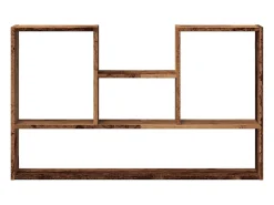vidaxl Prateleira parede 99x15x60 cm derivados madeira madeira velha^ Prateleira