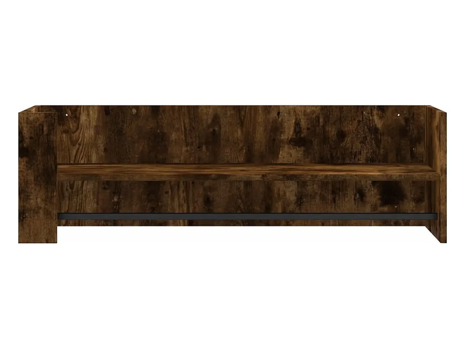 Prateleira* Prateleira parede 100x35x30,5 cm deriv. madeira carvalho fumado PT580743 Castanho