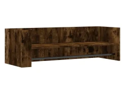 Prateleira* Prateleira parede 100x35x30,5 cm deriv. madeira carvalho fumado PT580743 Castanho