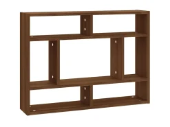 Prateleira* Prateleira parede 75x16x55 cm madeira carvalho PT122954 Castanho