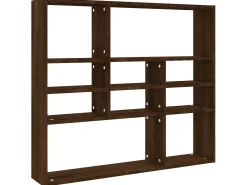 Prateleira parede 90x16x78 derivados madeira carvalho PT362569^ Prateleira