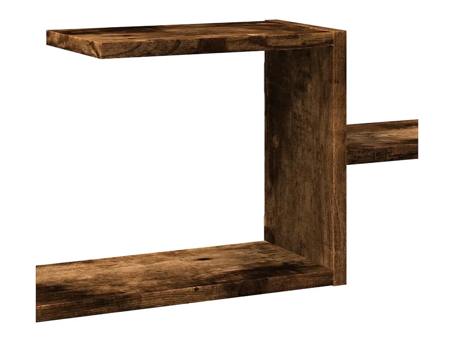 Outlet vidaxl Prateleira parede 104x15x49cm derivados madeira carvalho fumado Castanho