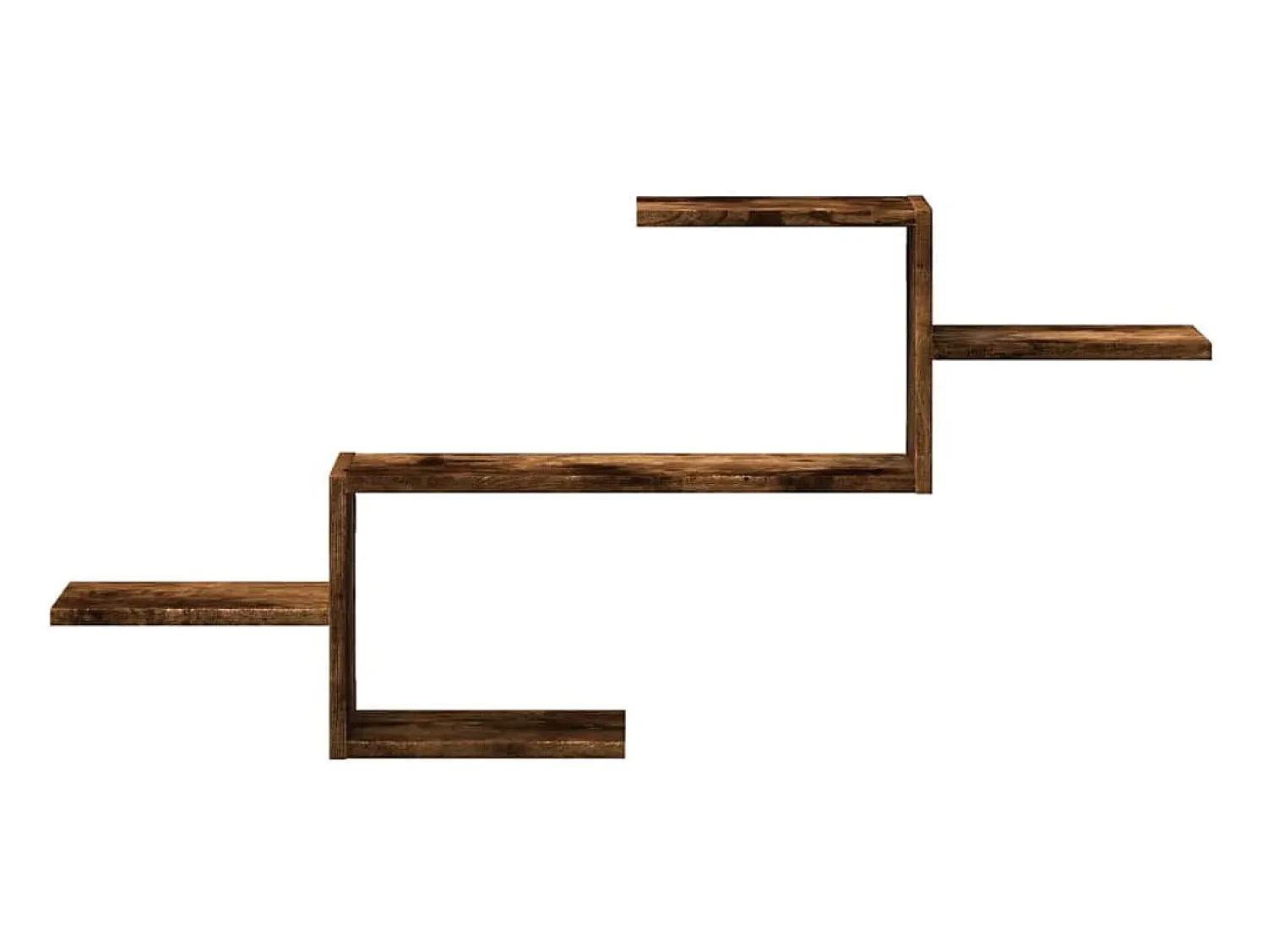 Outlet vidaxl Prateleira parede 104x15x49cm derivados madeira carvalho fumado Castanho