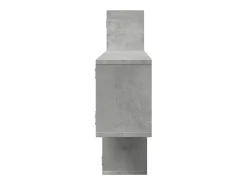 vidaxl Prateleira parede 167,5x18x68cm deriv. madeira cimento^ Prateleira
