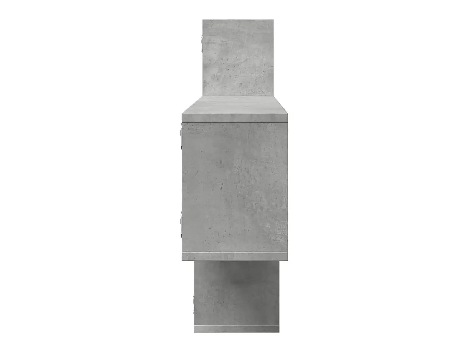vidaxl Prateleira parede 167,5x18x68cm deriv. madeira cimento^ Prateleira