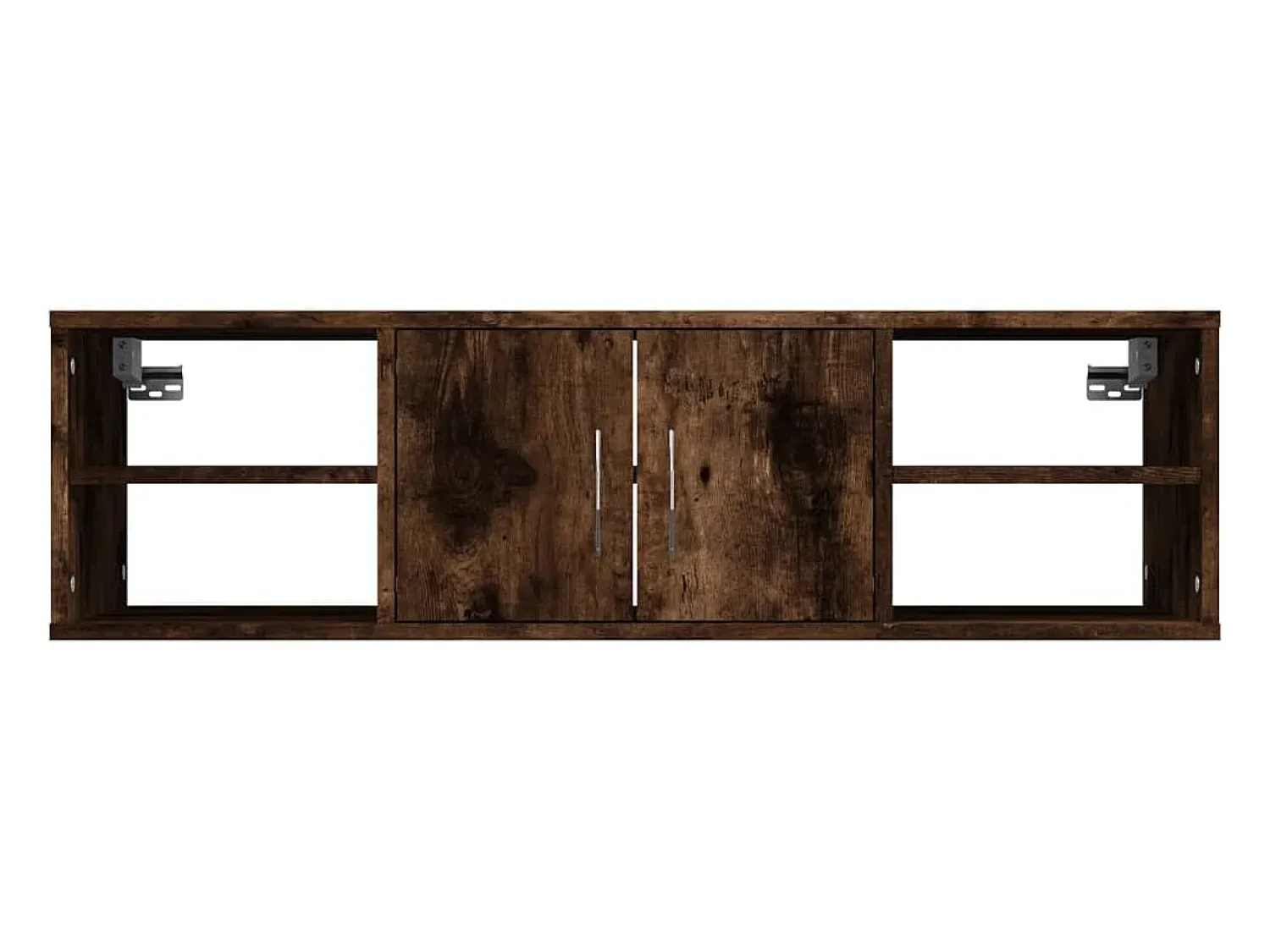 Clearance Prateleira parede 102x30x29cm derivados madeira carvalho fumado PT569624 Castanho