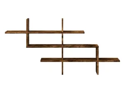 vidaxl Prateleira parede 124,5x18x60,5cm deriv.madeira carvalho fumado^ Prateleira