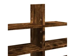 vidaxl Prateleira parede 124,5x18x60,5cm deriv.madeira carvalho fumado^ Prateleira