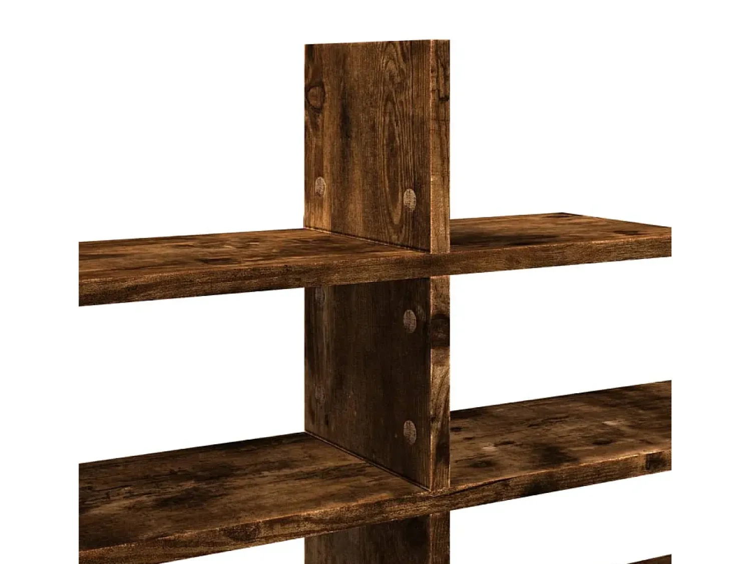 vidaxl Prateleira parede 124,5x18x60,5cm deriv.madeira carvalho fumado^ Prateleira