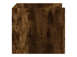 Prateleira*vidaxl Prateleira parede 70,5x35x30,5cm deriv. madeira carvalho fumado Castanho