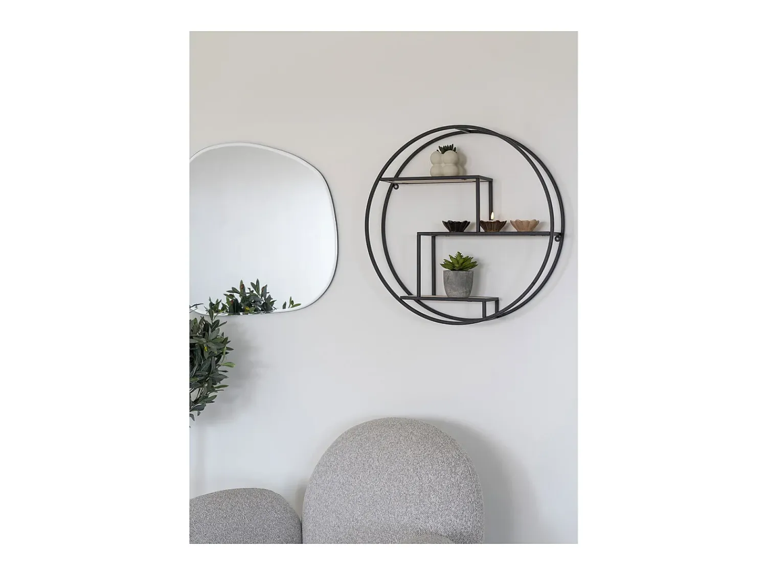 Prateleira Rotterdam, , 14x62x62 cm, Kendra Home^ Prateleira