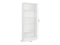 Prateleira|duehome Prateleira Sasha Blanco Artik (Blanco Mate) Cinzento
