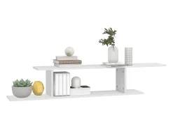 vidaxl Prateleira TV parede 125x18x23 cm derivados de madeira^ Prateleira