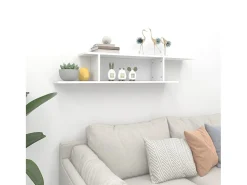 Prateleira TV parede 125x18x23 cm derivados de madeira PT177070^ Prateleira