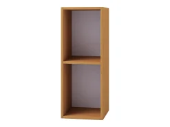 Discount VCM Prateleira Wood CD DVD | Armazenamento | Dimensões A. 72 x L. 34 x P. 30 cm | Prateleira de Decoração | Estante Mendas 2 compartimentos (Beech) Multicor