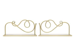 New Prateleira VKH226, Ouro, 41,5x18x20,5 cm, Kendra Home Dourado