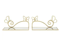 Prateleira VKH225, Ouro, 41,5x18x21 cm, Kendra Home^ Prateleira