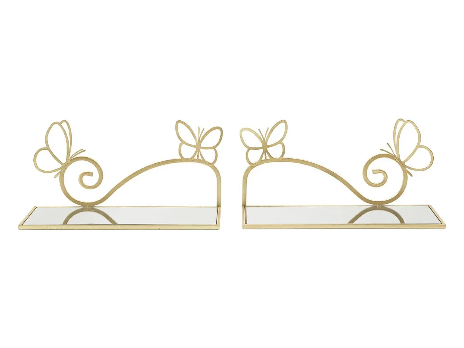 Prateleira VKH225, Ouro, 41,5x18x21 cm, Kendra Home^ Prateleira
