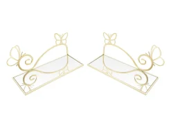 Prateleira VKH225, Ouro, 41,5x18x21 cm, Kendra Home^ Prateleira