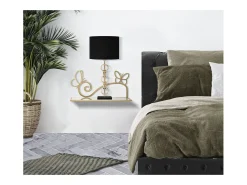 Prateleira VKH225, Ouro, 41,5x18x21 cm, Kendra Home^ Prateleira