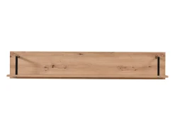 Prateleira| Prateleira 137,5x24x21 cm Natural Preto Preto / Castanho