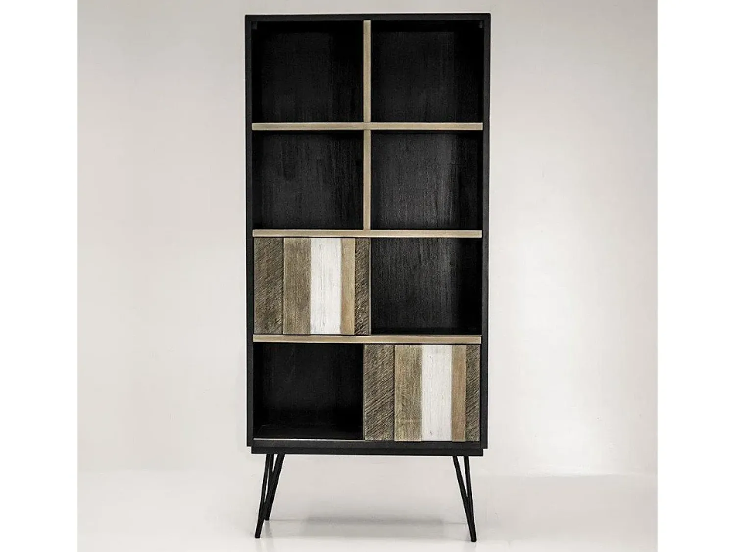 Prateleira 90x195x35 cm Preto adesso adesl02^ Biblioteca