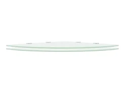 Prateleiras canto 2 pcs suportes cromados 45x45cm vidro PT250759^ Prateleira