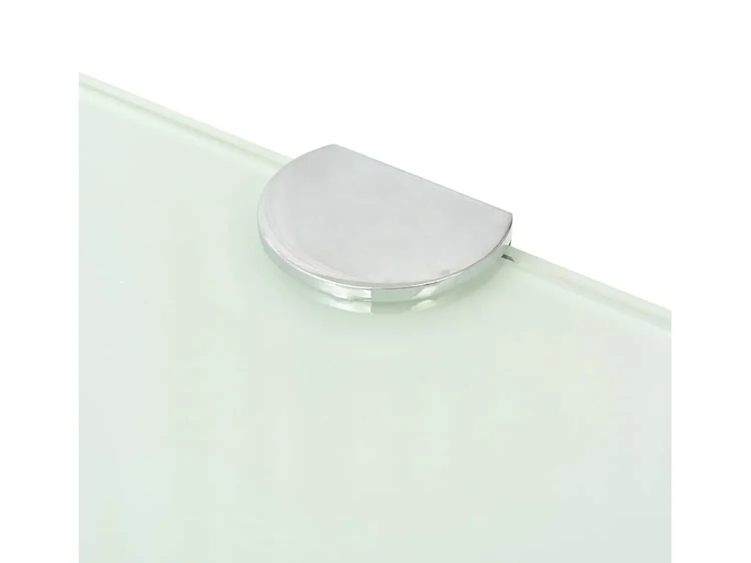 Prateleiras canto 2 pcs suportes cromados 45x45cm vidro PT250759^ Prateleira