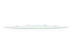 Prateleiras canto 2 pcs suportes cromados 45x45cm vidro PT250759^ Prateleira