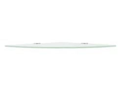 Prateleira| Prateleiras canto 2 pcs suportes cromados 25x25cm vidro PT515772 Branco
