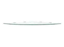 Clearance Prateleiras canto 2 pcs suportes cromados 45x45cm vidro transp. PT205733 Transparente