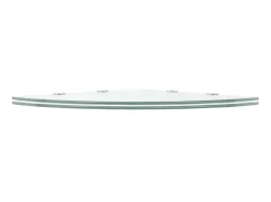 Clearance Prateleiras canto 2 pcs suportes cromados 45x45cm vidro transp. PT205733 Transparente