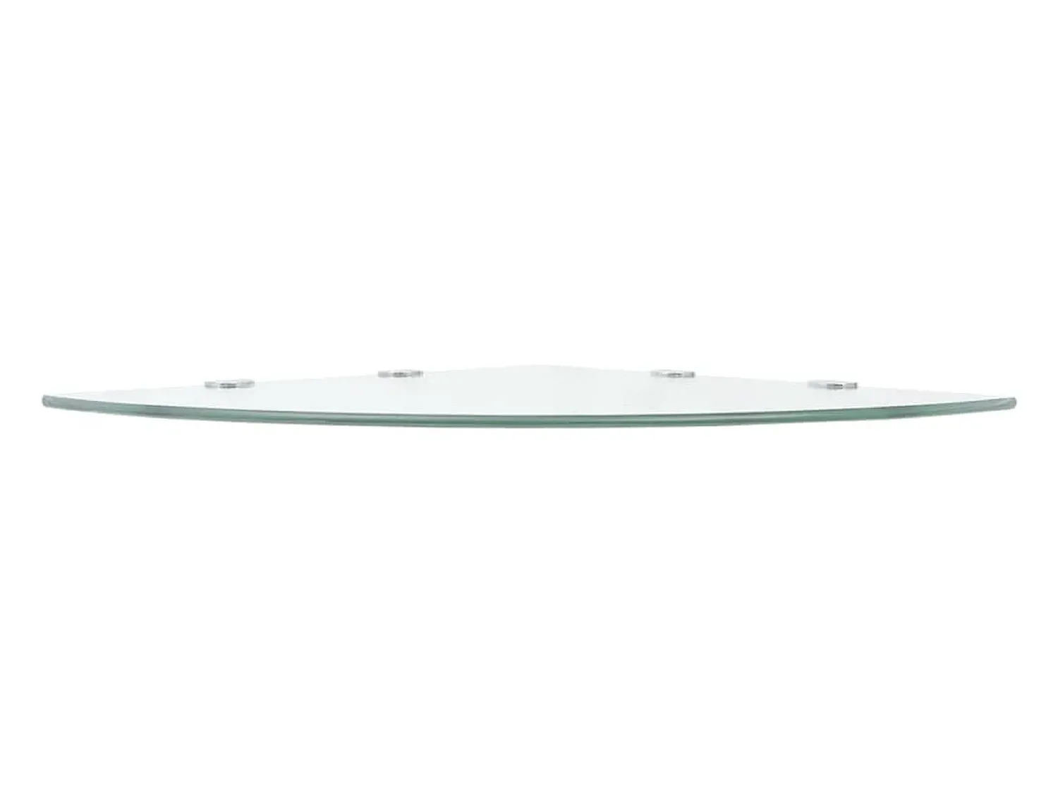 Prateleira|vidaxl Prateleiras canto 2 pcs suportes cromados 45x45cm vidro transp. Transparente