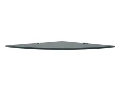 Prateleiras canto 2 pcs suportes cromados 25x25cm vidro PT605638^ Prateleira