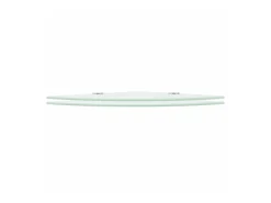 Prateleira* Prateleiras canto 2 pcs suportes cromados 35x35cm vidro PT374397 Branco