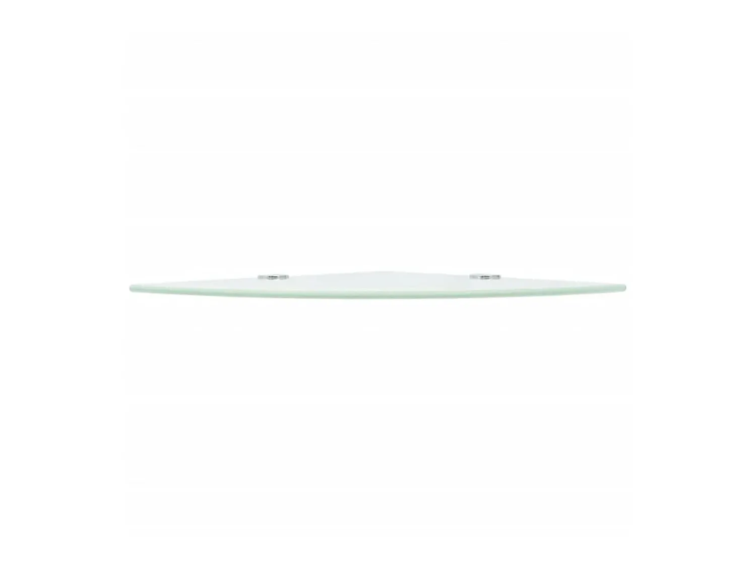 Prateleira* Prateleiras canto 2 pcs suportes cromados 35x35cm vidro PT374397 Branco