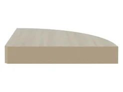 vidaxl Prateleiras canto parede 4 pcs 35x35x3,8 cm MDF carvalho/branco^ Prateleira