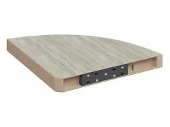 vidaxl Prateleiras canto parede 4 pcs 35x35x3,8 cm MDF carvalho/branco^ Prateleira