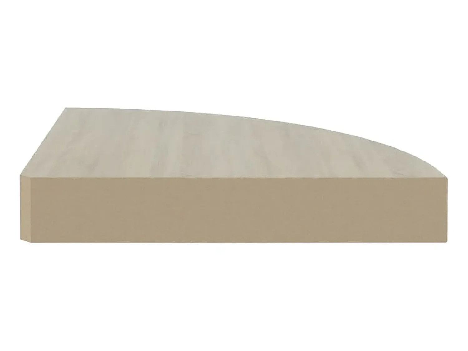 Best Prateleiras canto parede 4 pcs 25x25x3,8 cm MDF carvalho/branco PT941533 Castanho