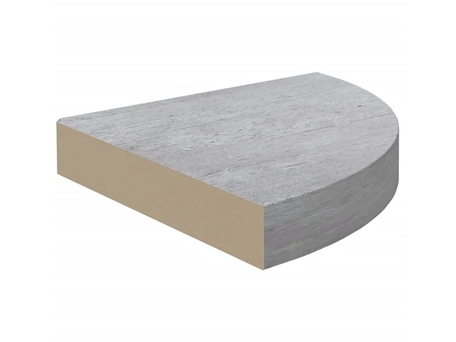 Prateleira* Prateleiras canto parede 2 pcs 35x35x3,8cm MDF cimento PT996711 Cinzento