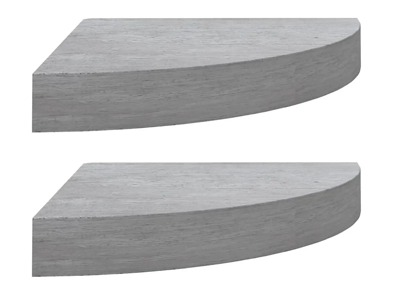 Prateleira* Prateleiras canto parede 2 pcs 35x35x3,8cm MDF cimento PT996711 Cinzento