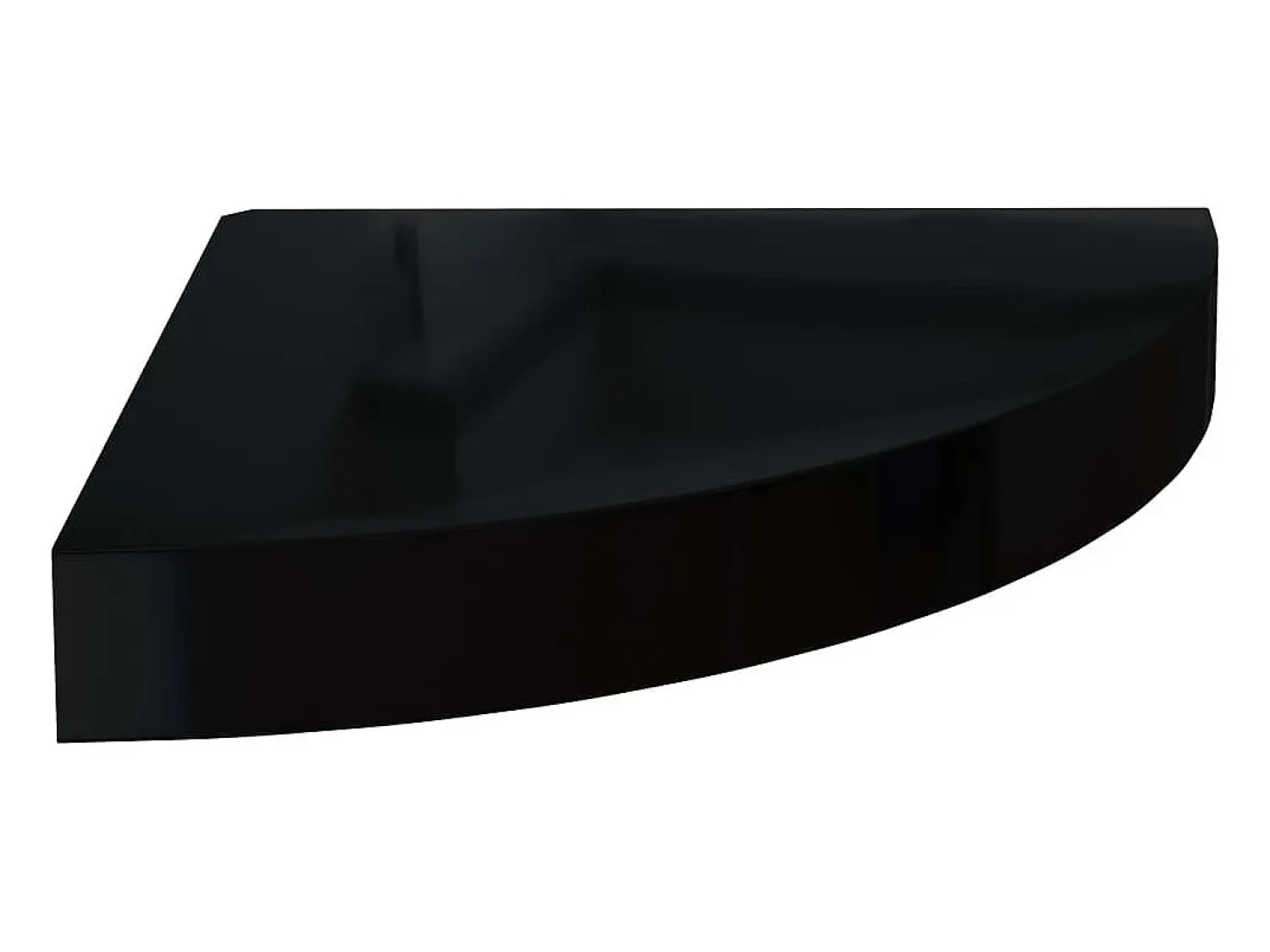 Prateleiras canto suspensas 2 pcs 25x25x3,8cm MDF brilh. PT472688^ Prateleira